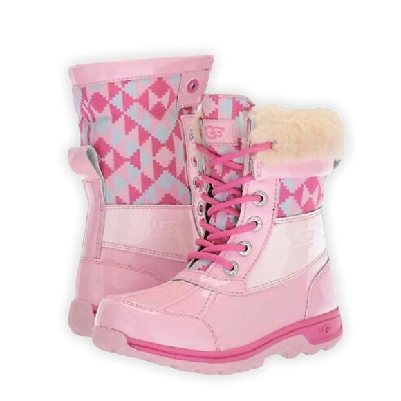 Ugg Butte Pink Ugg Snow Boots UGG] ?HP?Kids Butte II Patent